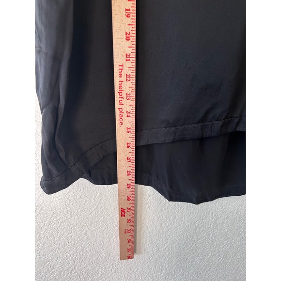 Lunya Washable Silk Black One Pocket Slouchy Loungewear Pajama Top SZ XS/S - Picture 7 of 10